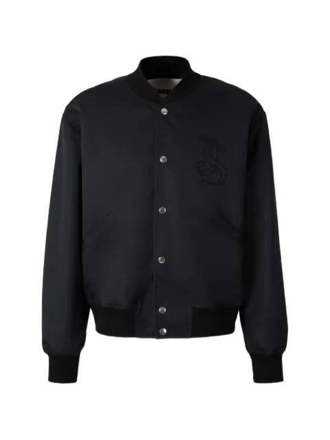 Jil Sander embroidery button bomber jacket Black J22SW0098J45266
