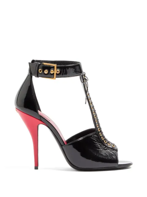 Valentino Garavani bustier sandals in naplak 105mm Black WS0PG2EWI