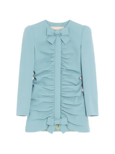 Valentino Garavani crispy light wool jacket Blue BCE5R5A6F