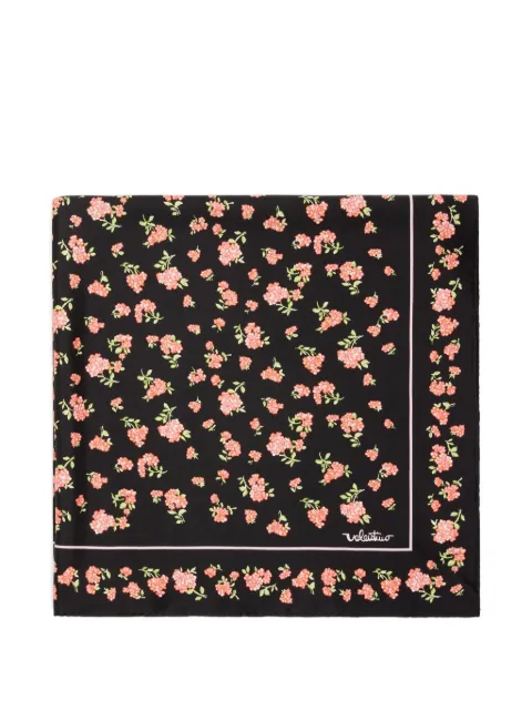 Valentino Garavani mazzetto coriandolo silk scarf Black WEI114AJK