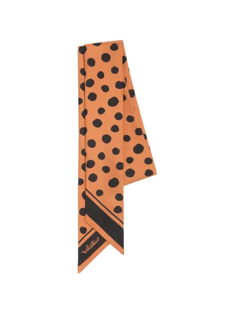 Valentino Garavani dalmatian polka-dot silk bandeau scarf Orange WE6017RCI