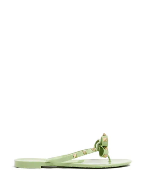 Valentino Garavani Rockstud rubber slipper Green WS0552PVS