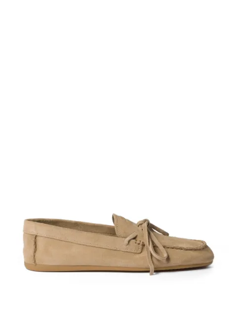 Miu Miu suede deck loafers Neutrals 5D577EF005054
