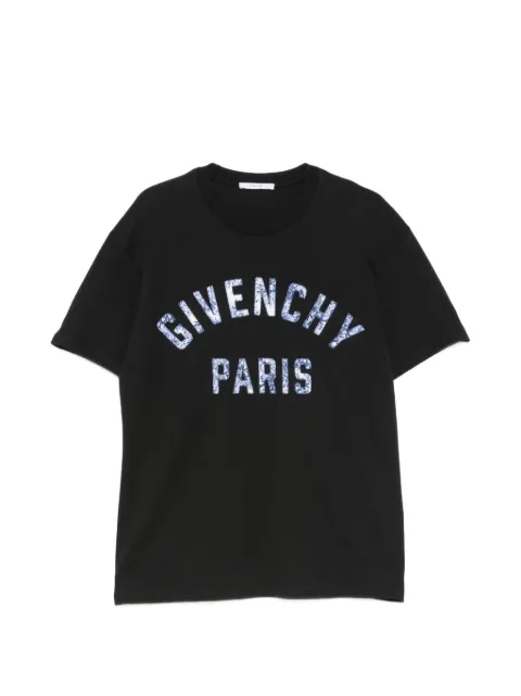 Givenchy logo-appliqué T-shirt Black BM71NK3YUG012