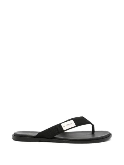 Givenchy logo-patch sandals Black BH302TH1Y8