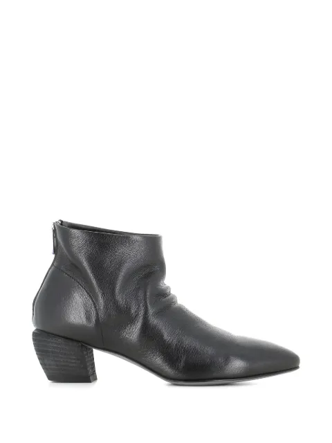 Officine Creative pointed-toe zip boots Black SALLY001