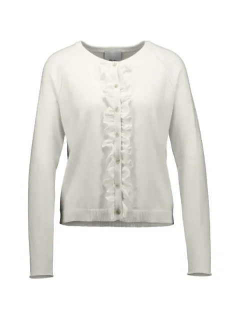 Allude ruffled-detail cardigan Neutrals 15055
