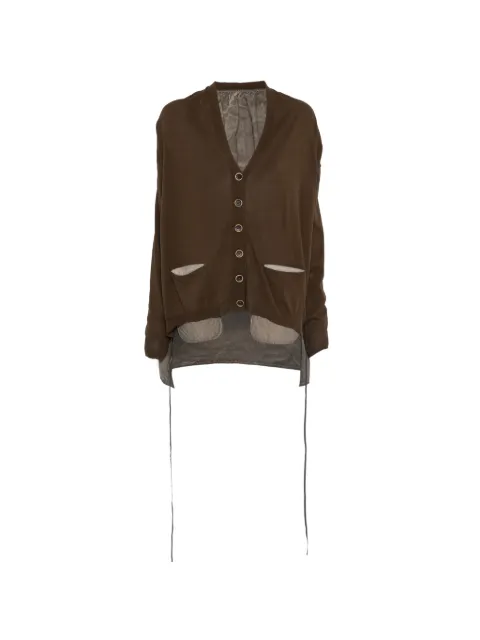 Uma Wang V-neck cardigan Brown UK7136