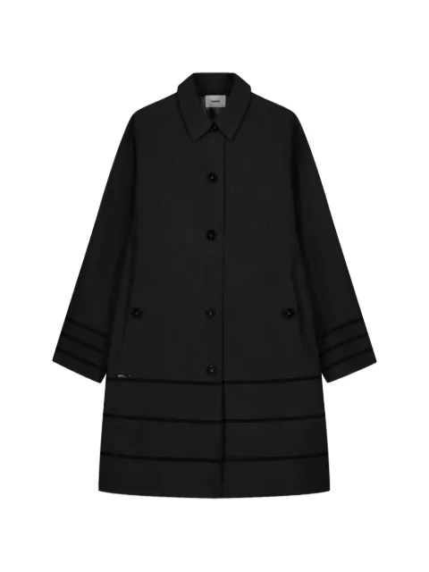 Coperni tonal stripes tailored coat Black COPM34F3061BLACK38