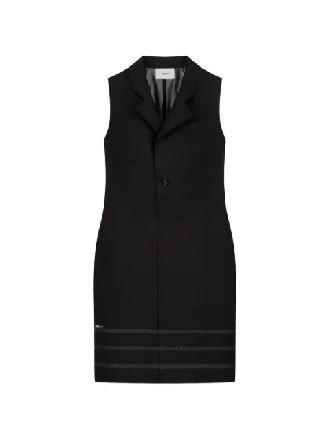 Coperni button fastening tailored dress Black COPR268F3061BLACK34