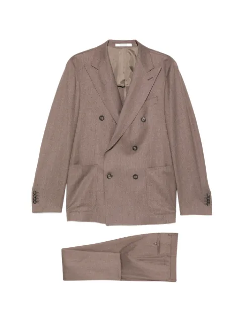Tagliatore double-breasted suit Brown 2SVS20K11520038