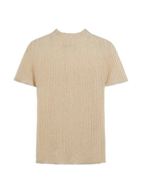 MOMONÌ ribbed T-shirt Neutrals 265MMOKN031265MO37