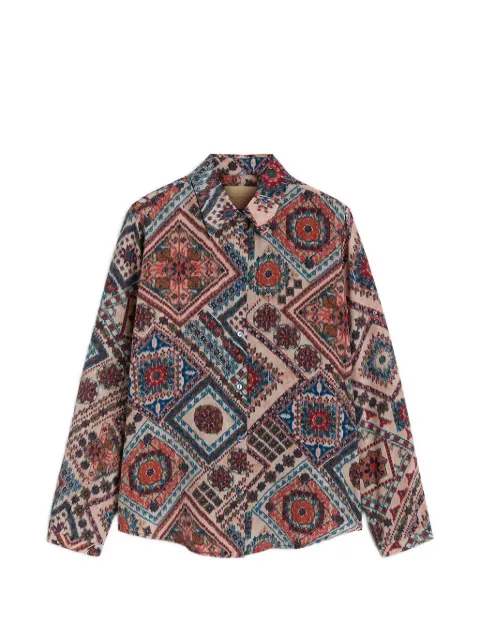 MOMONÌ Meudon printed shirt Pink 265MMOSH004265MO03