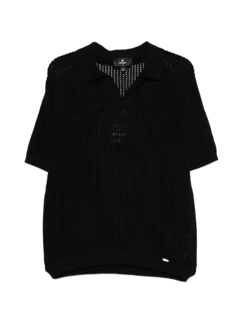 Represent Beverly open-knit T-shirt Black MLM100725