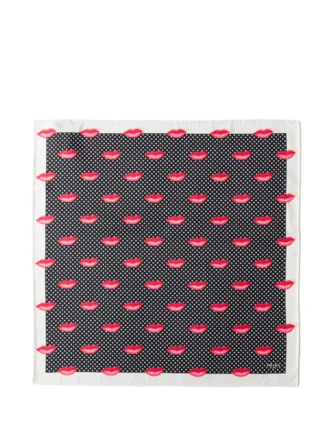 Prada Printed silk twill scarf Black 1FF0042IG2