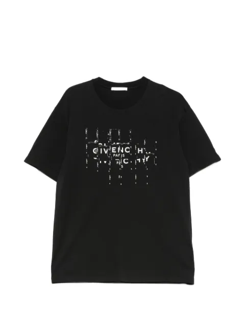 Givenchy logo-print regular-fit T-shirt Black BM71NK3YU9
