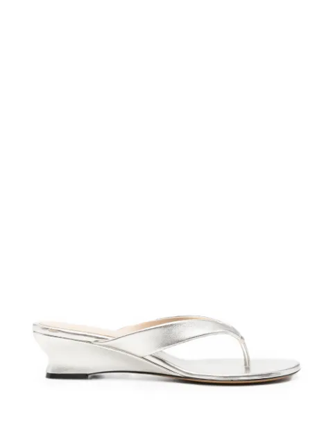 Le Monde Beryl Micro Wedge thong sandals Gold WTSLEACHA