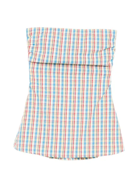Faithfull Isole check-pattern top Neutrals FF5204