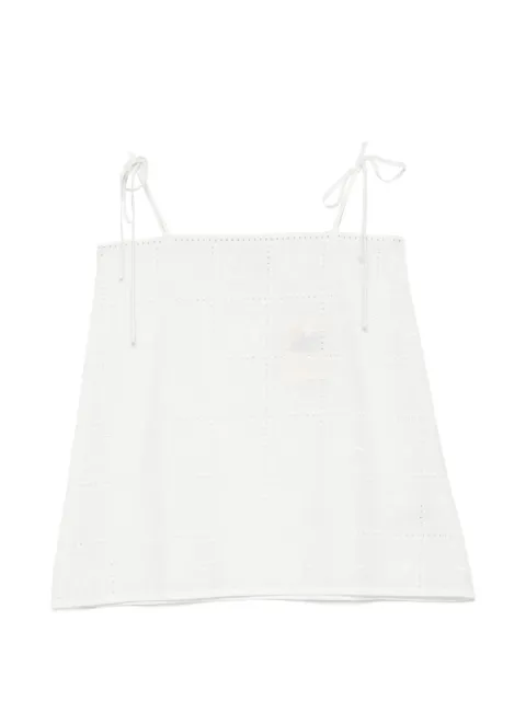 Faithfull Mora broderie-anglaise tie-straps top White FF5137HBW