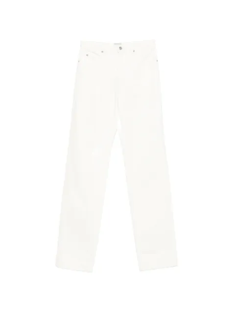 CALVIN KLEIN COLLECTION logo-patch jeans Neutrals VY10006