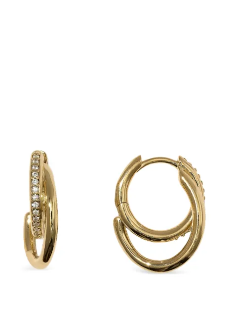 Otiumberg small Pavé Spiralis earrings Gold OEV26S0056