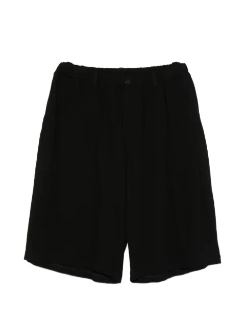 Yohji Yamamoto elasticated-waistband shorts Black HKT253711