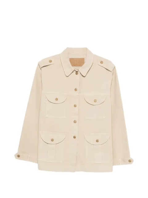 Blazé Milano Nariida flap-pocket jacket Neutrals SDN01DN