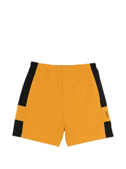 Saint Laurent Cassandre logo shorts Yellow 858566YZ9GA