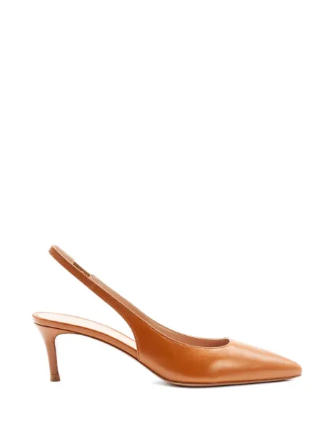 Festa Milano Dalila slingback heeled pumps Brown DALILASNAPPACUOIO