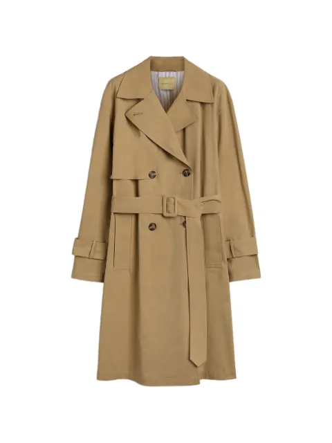 MOMONÌ Lucero double-breasted belt trench coat Neutrals 265MMOCO018265MO33