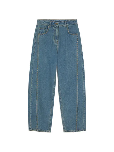 MOMONÌ Thomas studded boyfriend jeans Blue 265MMOPA009265MO17A