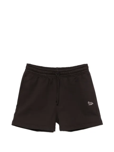 Maison Kitsuné drawstring fox-motif shorts Brown MW01113KM0341