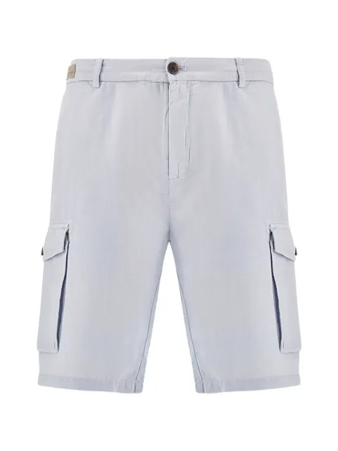 Paul & Shark garment-dyed cargo-pockets bermuda shorts Blue 26414035394