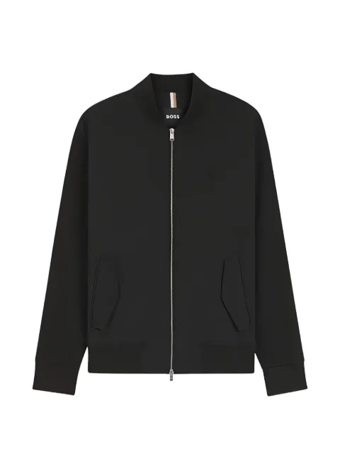 BOSS zip-up bomber jacket Black 50557853