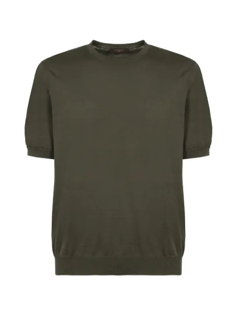 slowear short-sleeve ribbed sweater Green 810314ZQ307