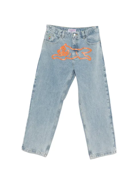 ICECREAM Running Dog Double Scoop graphic jeans Blue ICD25203