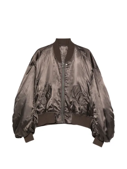 Rick Owens zip-up bomber jacket Brown RP01F6744N