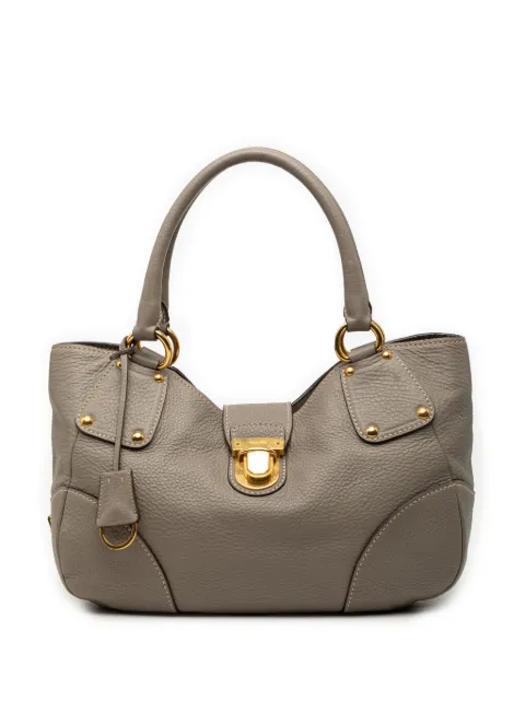 Prada Pre-Owned 2013-2025 Vitello Daino shoulder bag Grey 6IR4ZVYJ9A9PYZ00