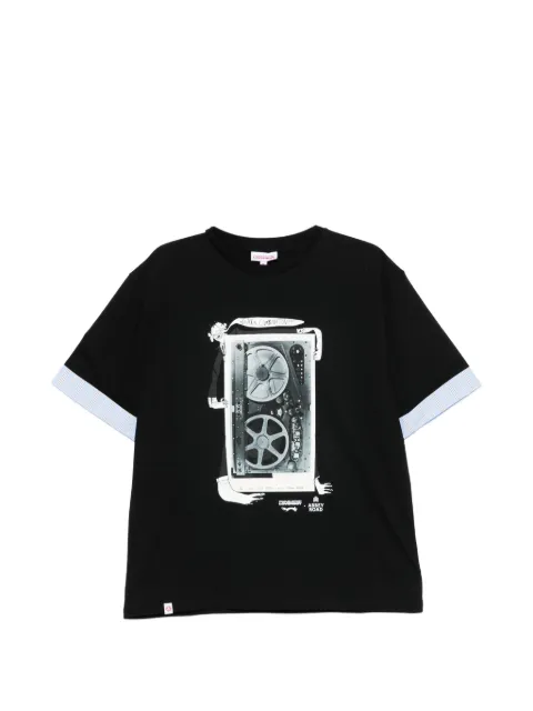 Charles Jeffrey Loverboy Abbey road turn up tee Black ABBEYROADTURNUPTEE