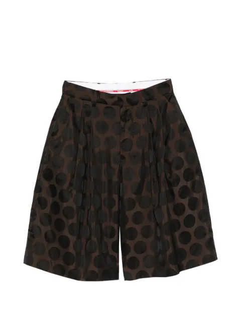 Charles Jeffrey Loverboy polka-dot bermuda shorts Brown 062030402
