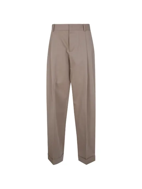 DSQUARED2 cuffed pleated trousers Neutrals S75KB0556D35448