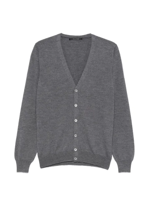Tagliatore Kieran button V-neck cardigan Grey KIERANGSI2501
