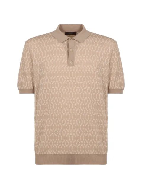 slowear knit button polo shirt Neutrals 810362ZQ312