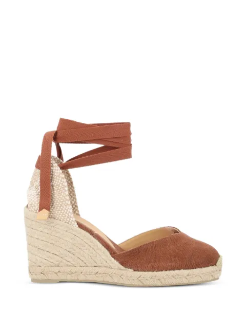 Castañer Chiara wraparound heeled espadrilles Brown 021669