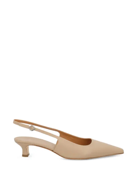 Aeyde slingback heeled pumps Neutrals A11PU0114001224126SAND