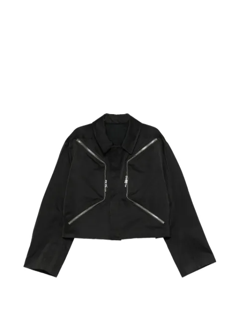 Rick Owens zip-up shirt jacket Black RU01F2795THD