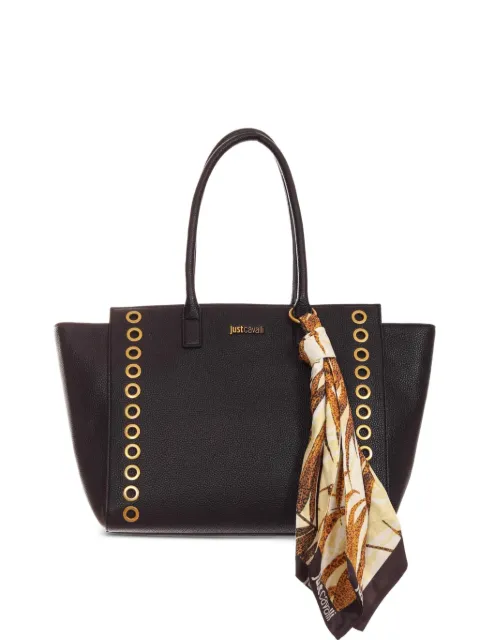 Just Cavalli eyelet-detail tote bag Black 80RA4BF3ZSB81