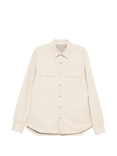 Rick Owens buttoned shirt jacket Neutrals RU01F2729LBF