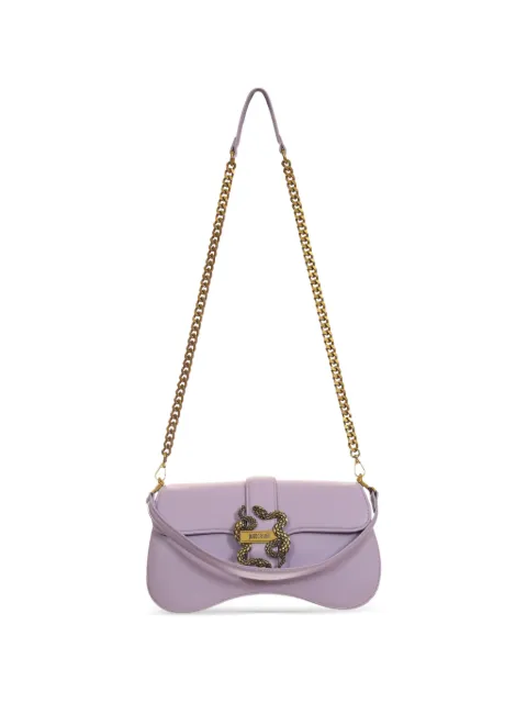 Just Cavalli snake-detail shoulder bag Purple 80RA4BA1ZSA89