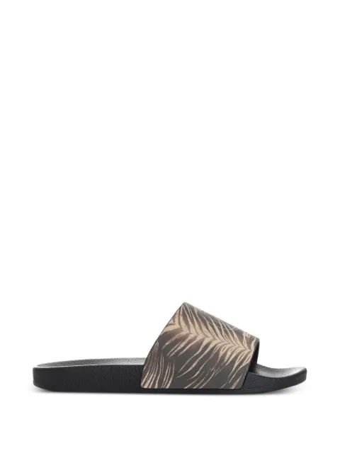 Just Cavalli logo-print slides Brown 80RA3SZ2ZSE53